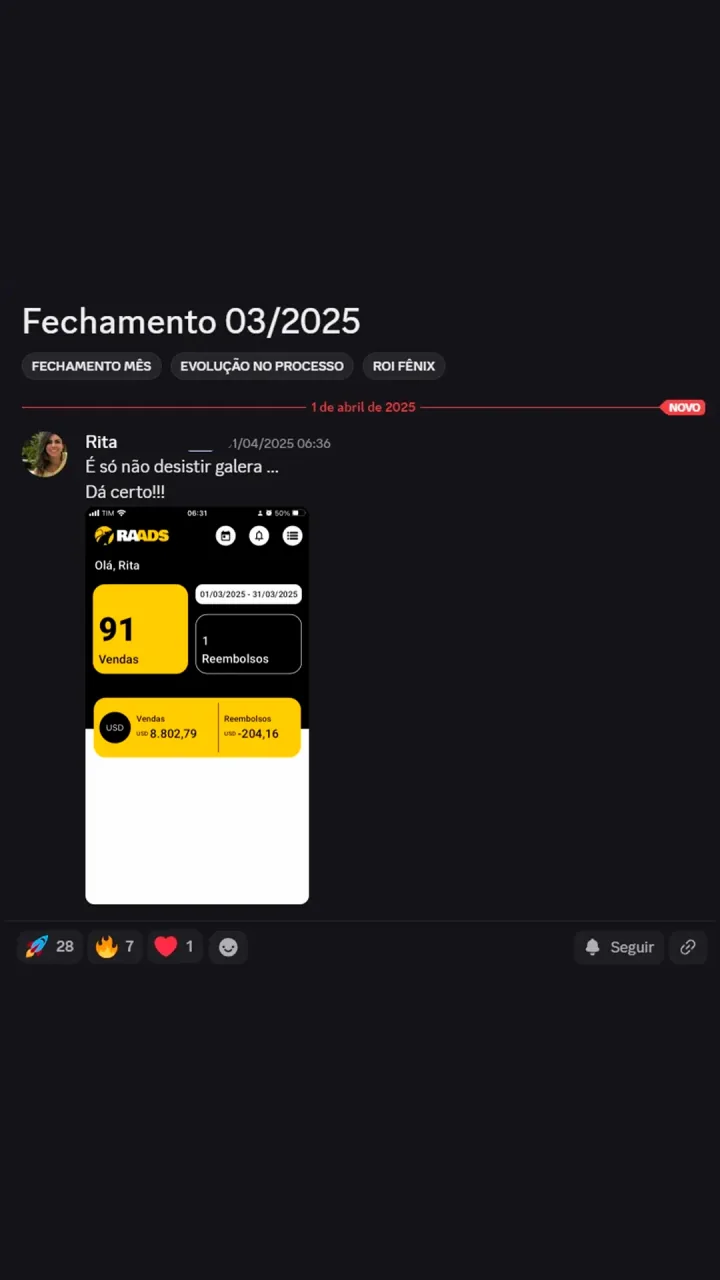 Resultado de aluno Fênix